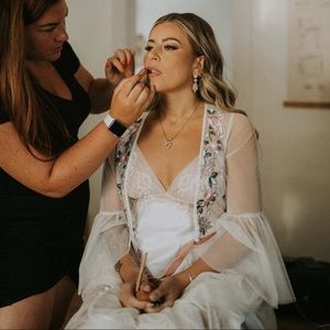 Sheer beaded robe/kimono